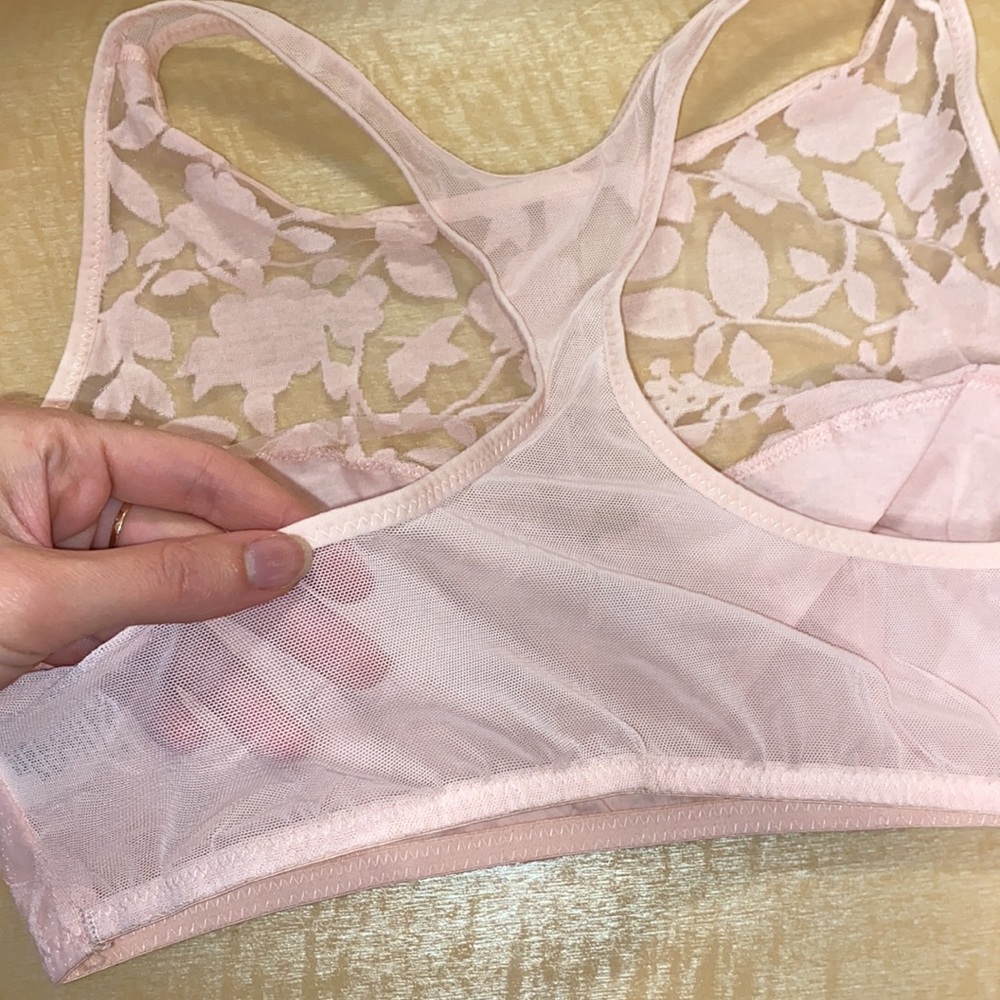 Flora by Flora Nikrooz Lace Burnout Bralette NWT Size S,M - Picture 4 of 7